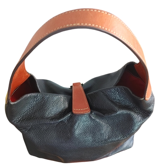 Dooney & Bourke Pebble Grain Logo Lock Shoulder Bag Hobo Purse - Picture 6 of 16